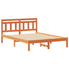 Bettrahmen Braun 135 x 190 cm Massives Kiefernholz