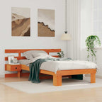 Bettrahmen Wachsbraun 90 x 190 cm Massives Kiefernholz