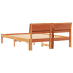 Bettrahmen Wachsbraun 120 x 190 cm Massives Kiefernholz