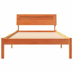 Bettrahmen Wachsbraun 100 x 200 cm Massives Kiefernholz