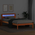 Bettrahmen Wachsbraun 90 x 200 cm Massives Kiefernholz
