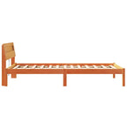 Bettrahmen Wachsbraun 75 x 190 cm Massives Kiefernholz