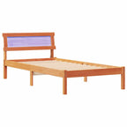 Bettrahmen Wachsbraun 100 x 200 cm Massives Kiefernholz