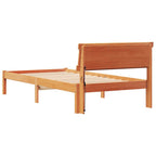 Bettrahmen Wachsbraun 90 x 200 cm Massives Kiefernholz