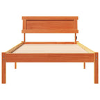 Bettrahmen Wachsbraun 90 x 190 cm Massives Kiefernholz