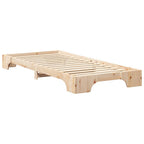 Bettrahmen Braun 80 x 210 cm Massives Kiefernholz