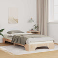 Bettrahmen Braun 100 x 210 cm Massives Kiefernholz