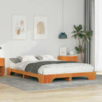 Bettrahmen Braun 140 x 210 cm Massives Kiefernholz