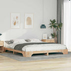 Bettrahmen Braun 180 x 210 cm Massives Kiefernholz