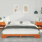 Bettrahmen Braun 180 x 210 cm Massives Kiefernholz