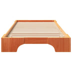 Bettrahmen Braun 80 x 220 cm Massives Kiefernholz