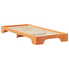 Bettrahmen Braun 90 x 220 cm Massives Kiefernholz