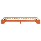 Bettrahmen Braun 90 x 220 cm Massives Kiefernholz