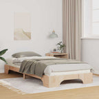 Bettrahmen Braun 100 x 220 cm Massives Kiefernholz