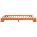 Bettrahmen Braun 140 x 220 cm Massives Kiefernholz