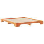 Bettrahmen Braun 200 x 220 cm Massives Kiefernholz