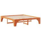 Bettrahmen Braun 200 x 200 cm Massives Kiefernholz
