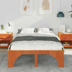 Bettrahmen Braun 120 x 190 cm Massives Kiefernholz