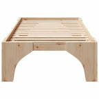Bettrahmen Braun 80 x 200 cm Massives Kiefernholz