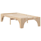 Bettrahmen Braun 90 x 190 cm Massives Kiefernholz