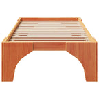 Bettrahmen Braun 90 x 190 cm Massives Kiefernholz