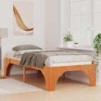 Bettrahmen Braun 75 x 190 cm Massives Kiefernholz