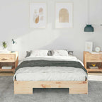 Bettgestell Braun 140 x 190 cm