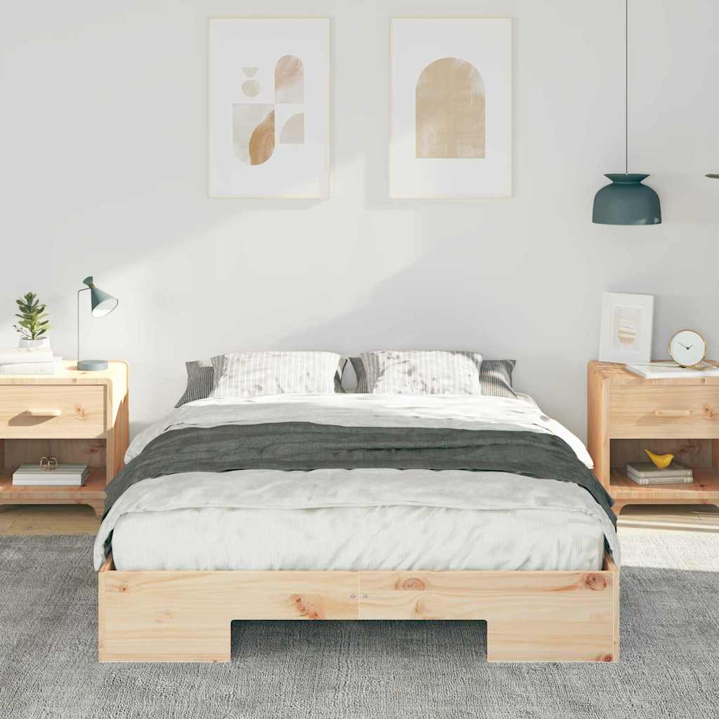 Bettgestell Braun 140 x 190 cm