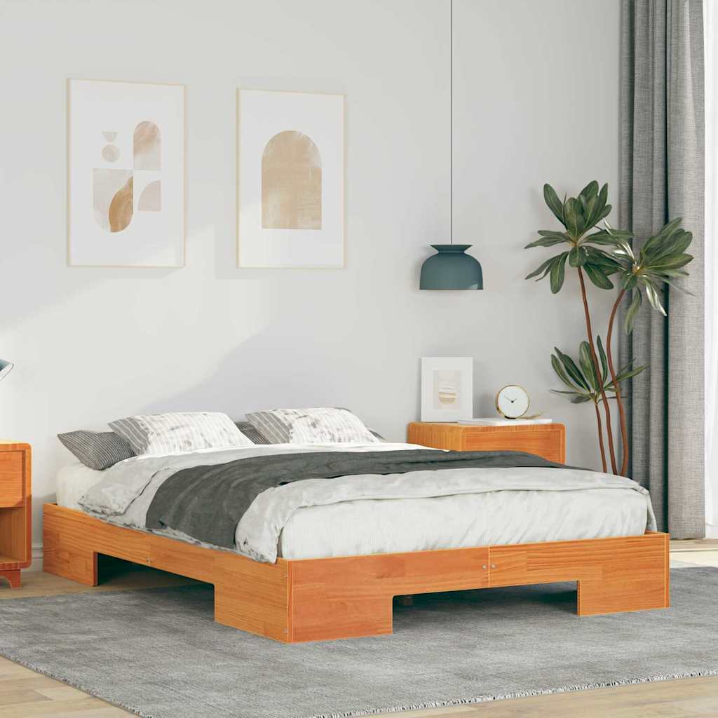 Bettgestell Braun 140 x 190 cm