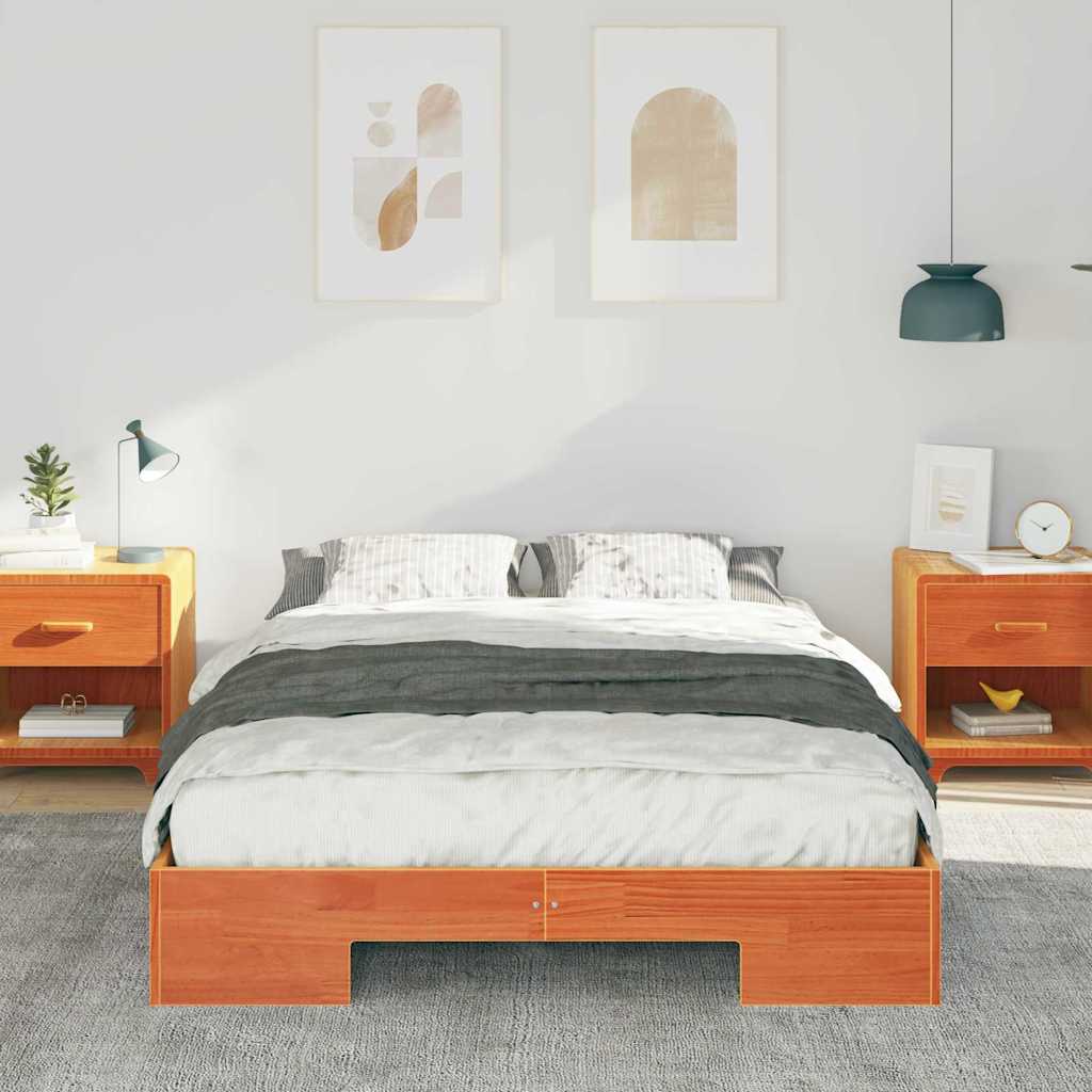 Bettgestell Braun 135 x 190 cm