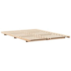 Bettrahmen Braun 150 x 200 cm Massives Kiefernholz
