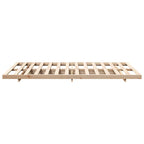 Bettrahmen Braun 135 x 190 cm Massives Kiefernholz