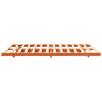 Bettrahmen Wachsbraun 135 x 190 cm Massives Kiefernholz