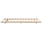 Bettrahmen Braun 100 x 210 cm Massives Kiefernholz