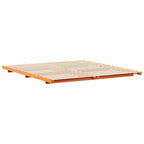 Bettrahmen Wachsbraun 180 x 210 cm Massives Kiefernholz