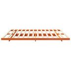 Bettrahmen Wachsbraun 180 x 210 cm Massives Kiefernholz