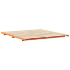 Bettrahmen Wachsbraun 200 x 210 cm Massives Kiefernholz
