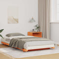 Bettrahmen Wachsbraun 90 x 220 cm Massives Kiefernholz