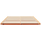 Bettrahmen Wachsbraun 140 x 220 cm Massives Kiefernholz