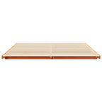 Bettrahmen Wachsbraun 180 x 220 cm Massives Kiefernholz