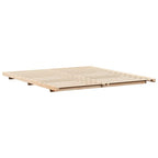 Bettrahmen Braun 200 x 220 cm Massives Kiefernholz