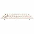 Bettrahmen Weiß 200 x 220 cm Massives Kiefernholz