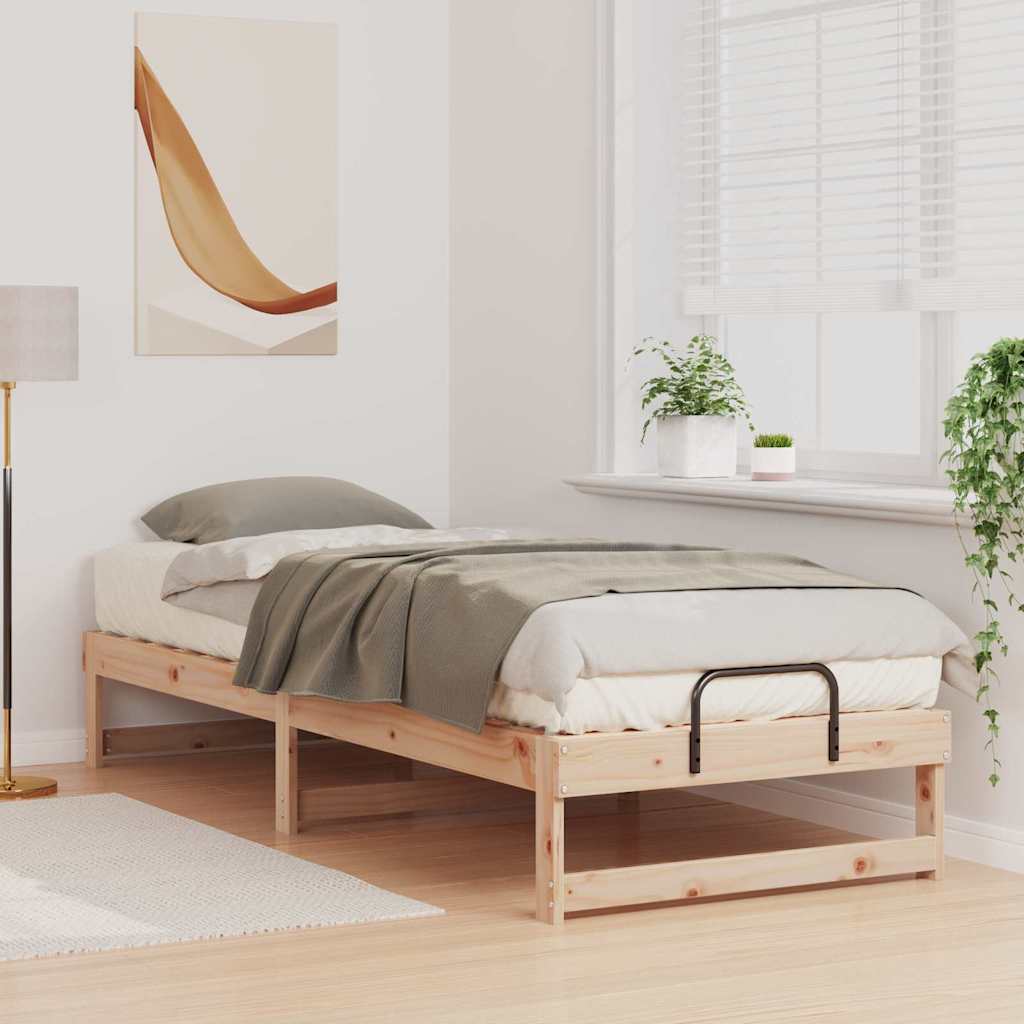 Bettrahmen Braun 80 x 200 cm Massives Kiefernholz