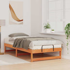 Bettrahmen Braun 90 x 190 cm Massives Kiefernholz