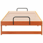 Bettrahmen Braun 90 x 190 cm Massives Kiefernholz