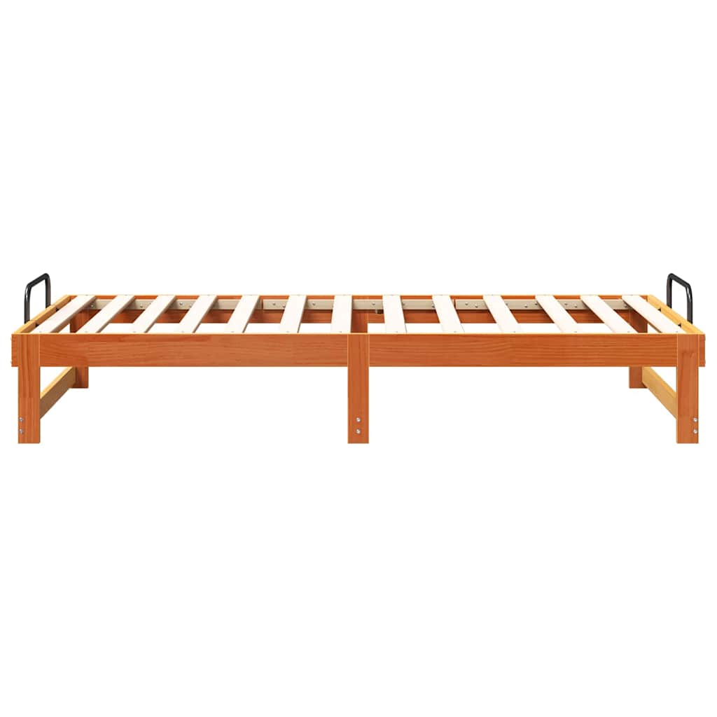 Bettrahmen Braun 90 x 190 cm Massives Kiefernholz