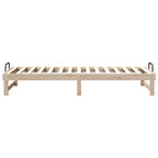 Bettrahmen Braun 80 x 210 cm Massives Kiefernholz