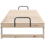 Bettrahmen Braun 90 x 210 cm Massives Kiefernholz