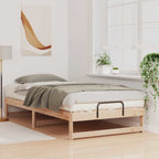 Bettrahmen Braun 100 x 210 cm Massives Kiefernholz