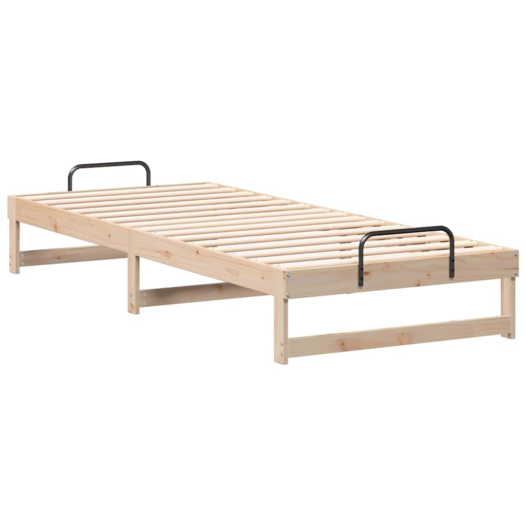 Bettrahmen Braun 80 x 220 cm Massives Kiefernholz